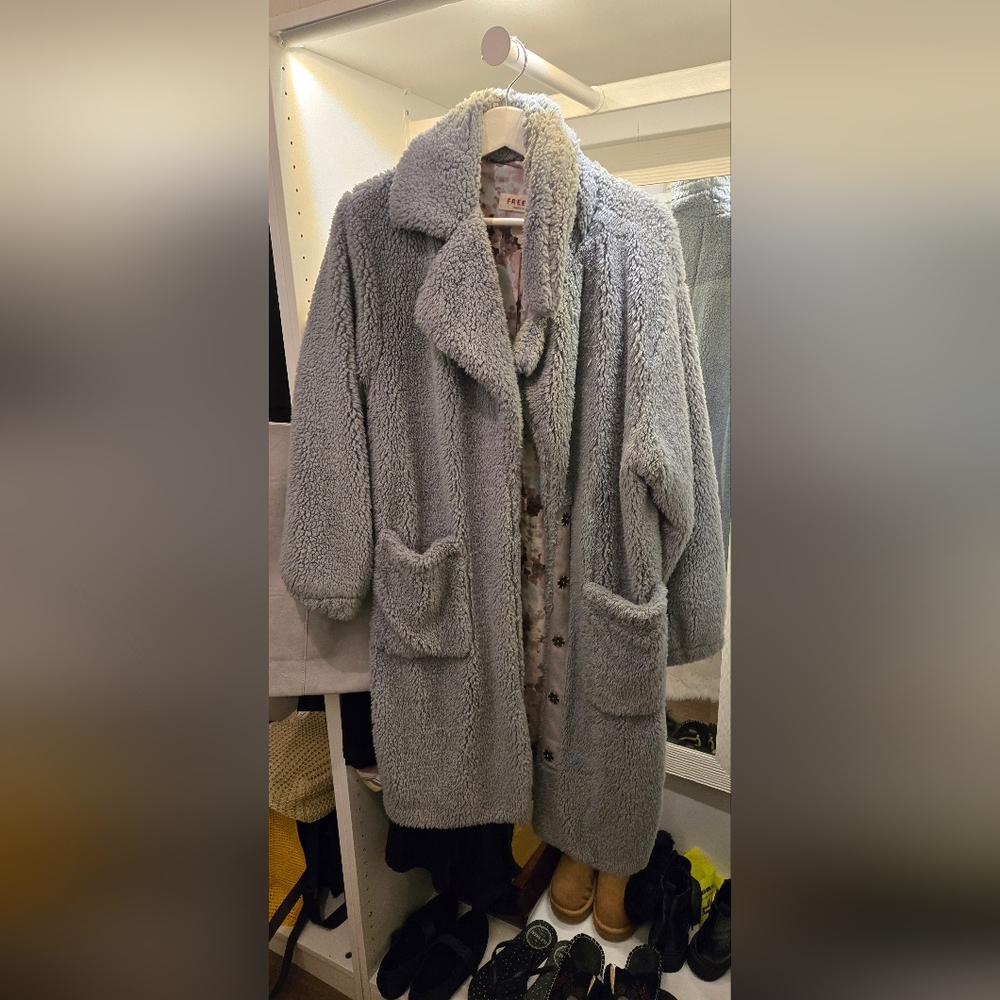 Free People Cozy Sherpa Coat